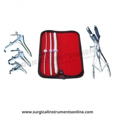 Hegar uterine dilator 3 pieces set,3-4, 7-8, 15-16, mathieu speculum, grave 3pcs